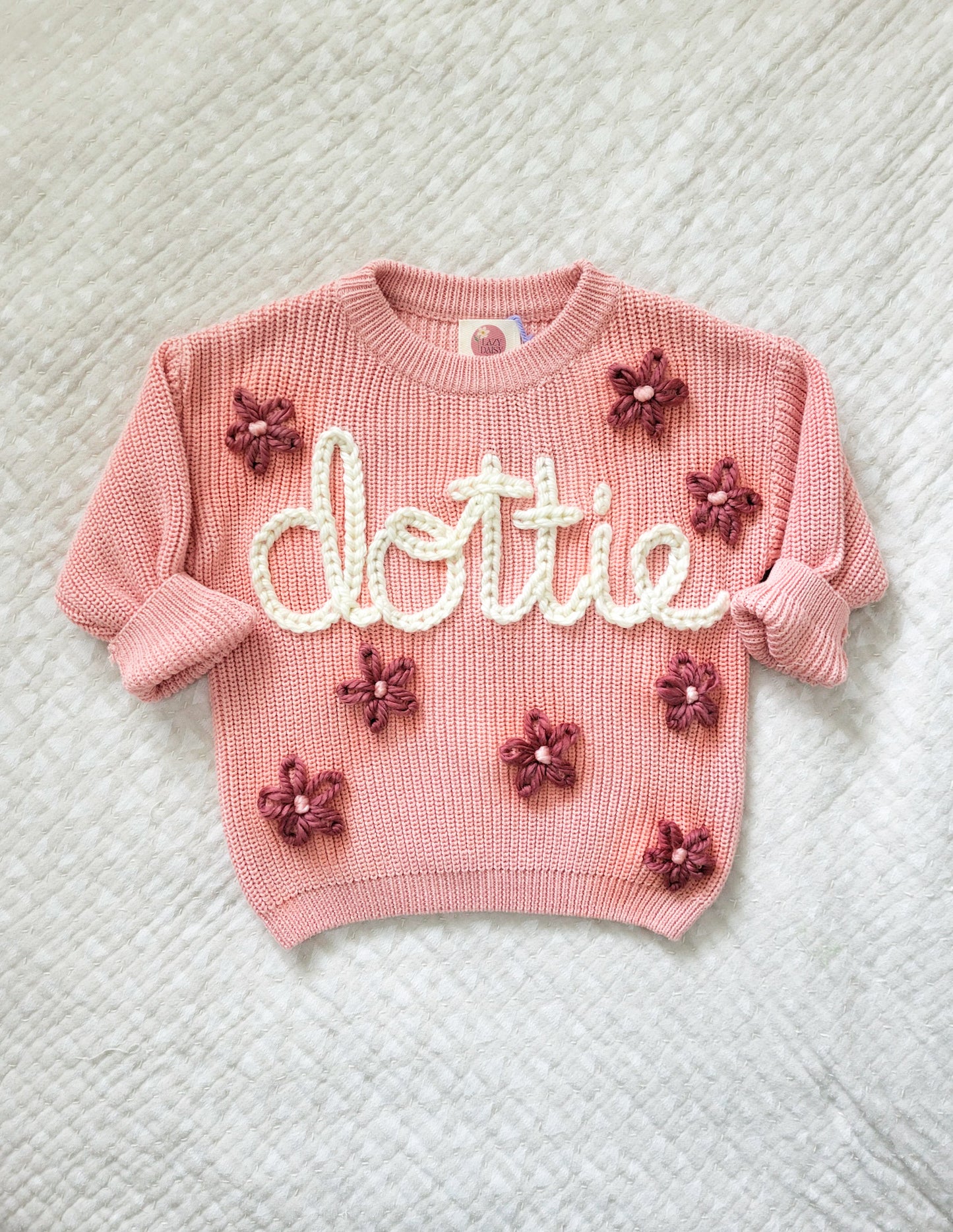 Custom Sweater- Light pink