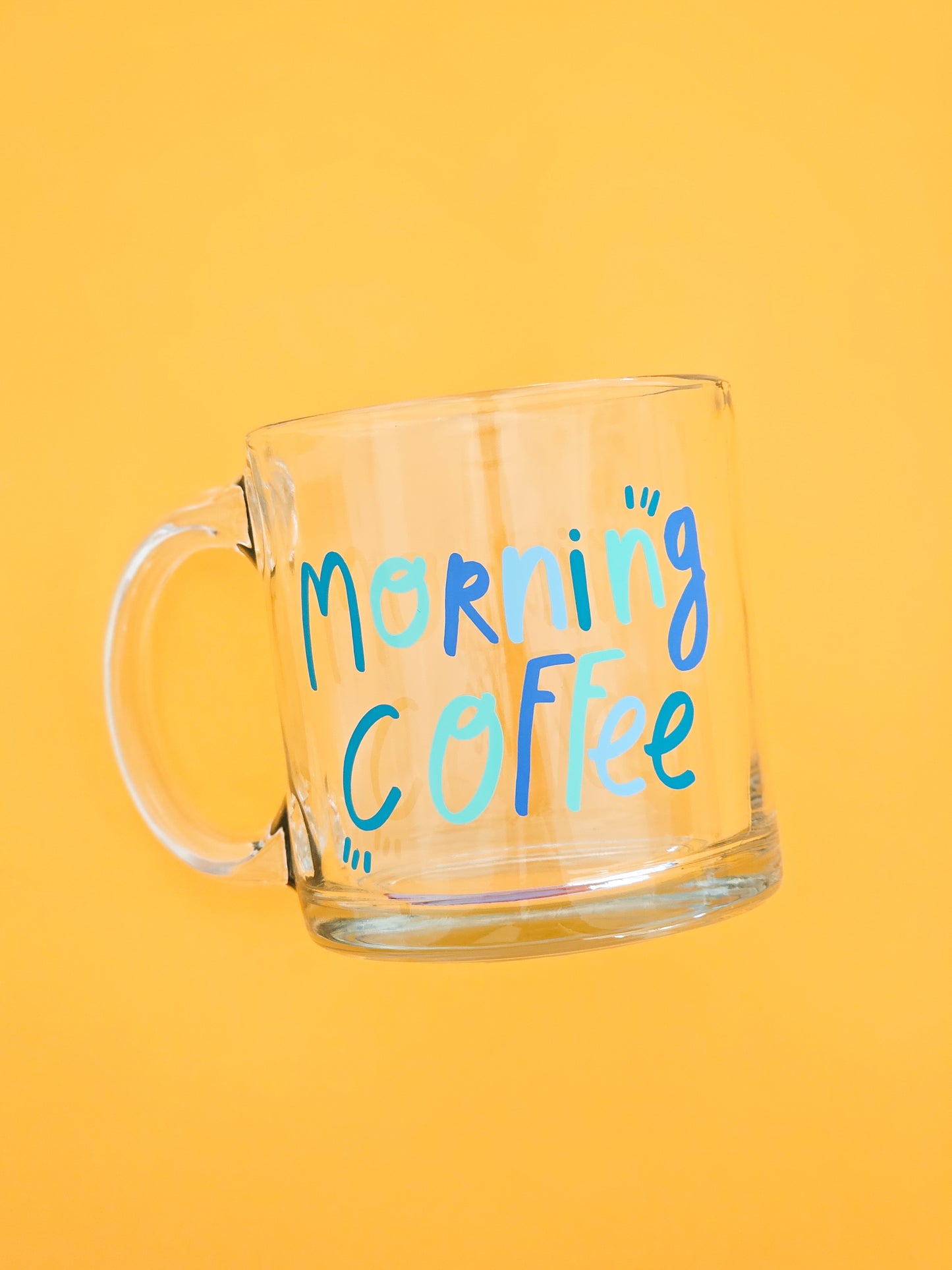 morning coffee cup, coffee cup, glass cup, glass coffee cup