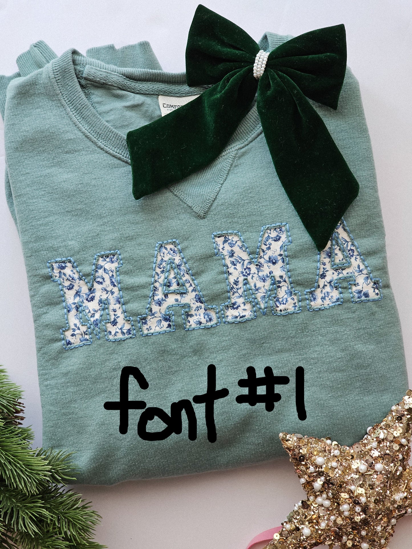 Stone blue crewneck sweater