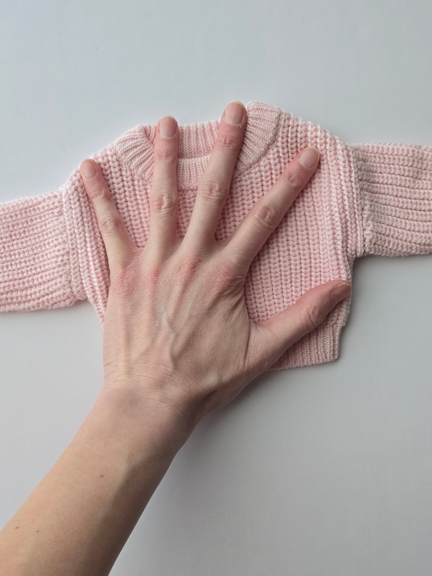 Custom Preemie Sweater- light pink