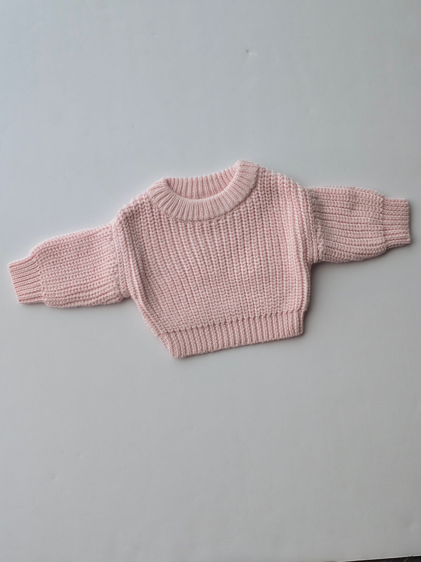 Custom Preemie Sweater- light pink