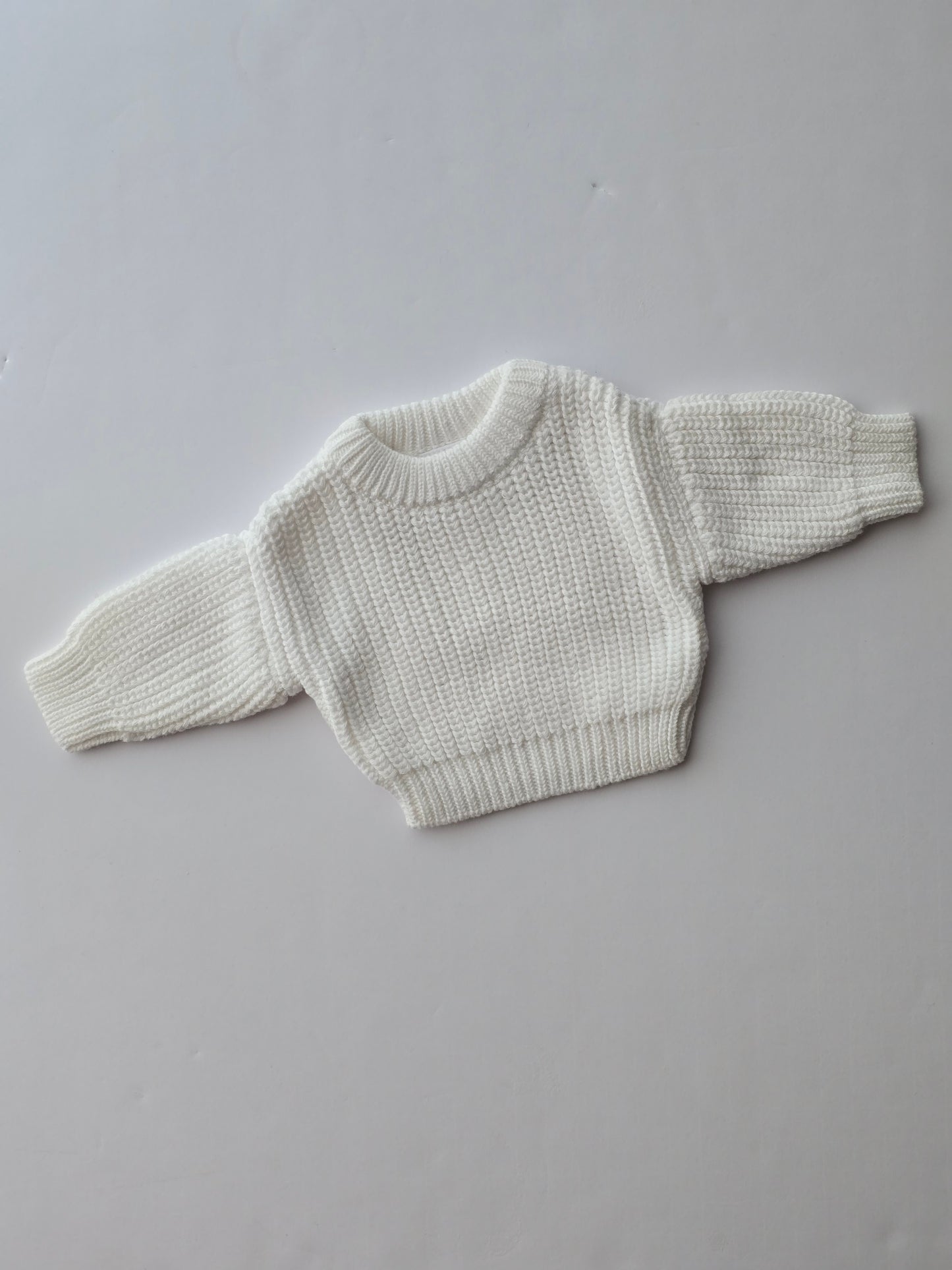 Custom Preemie Sweater- white