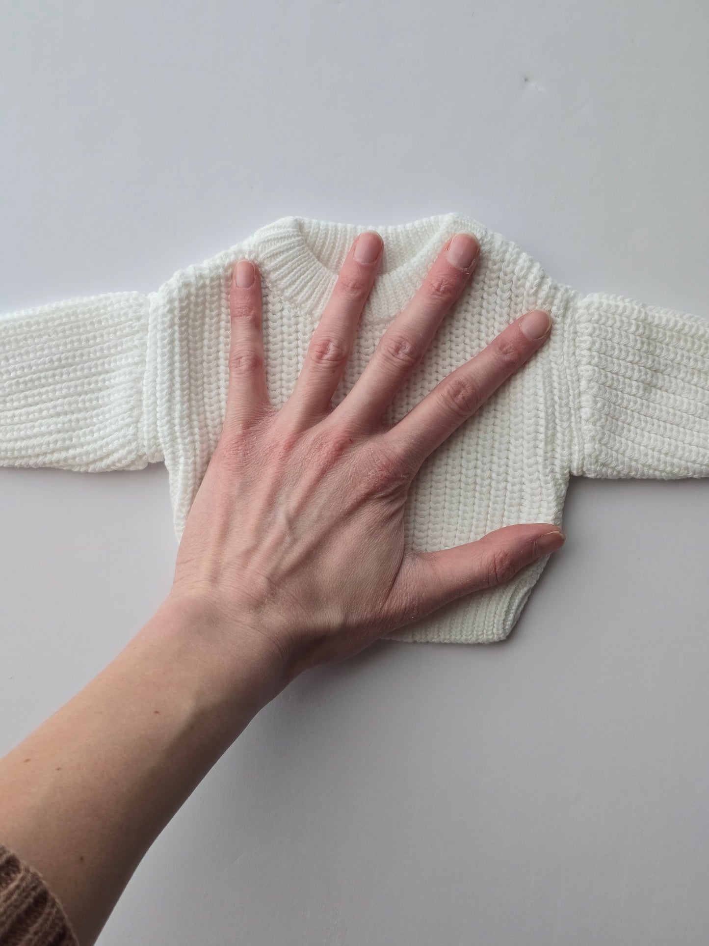 Custom Preemie Sweater- white