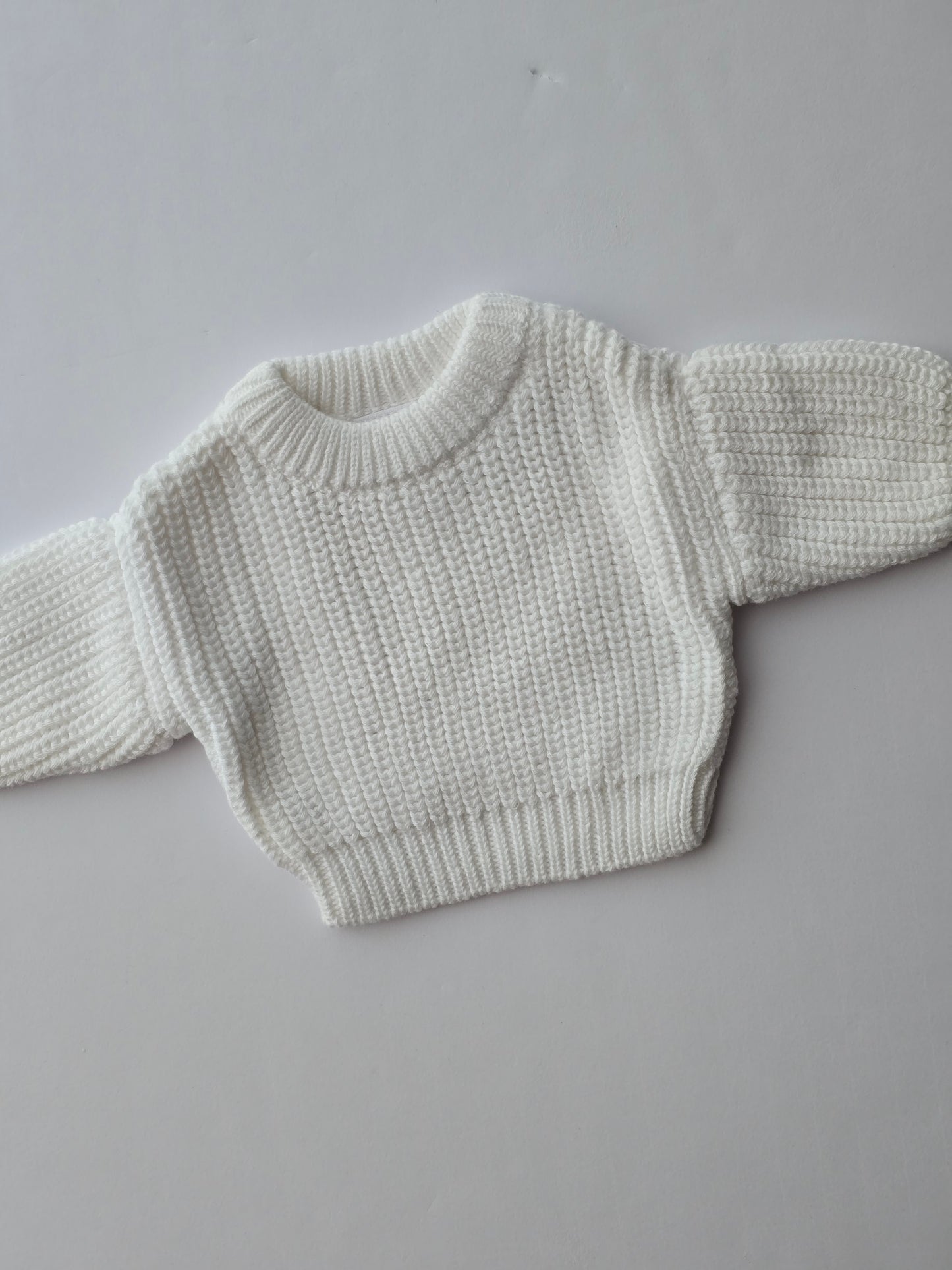 Custom Preemie Sweater- white