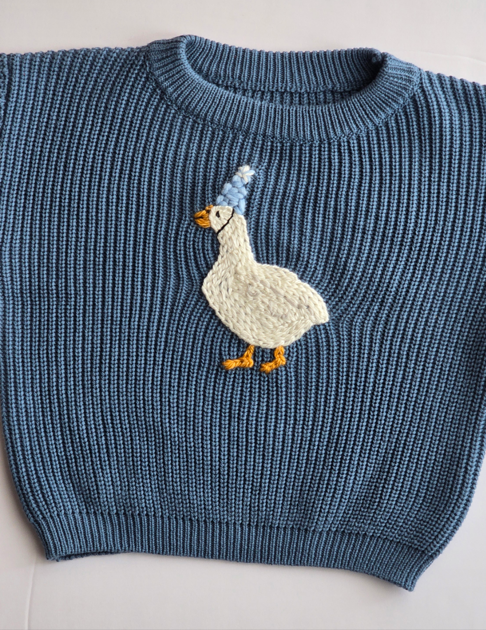 Silly goose birthday sweater