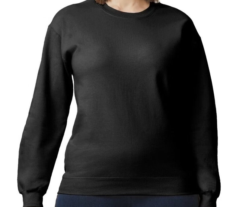 Black crewneck sweater