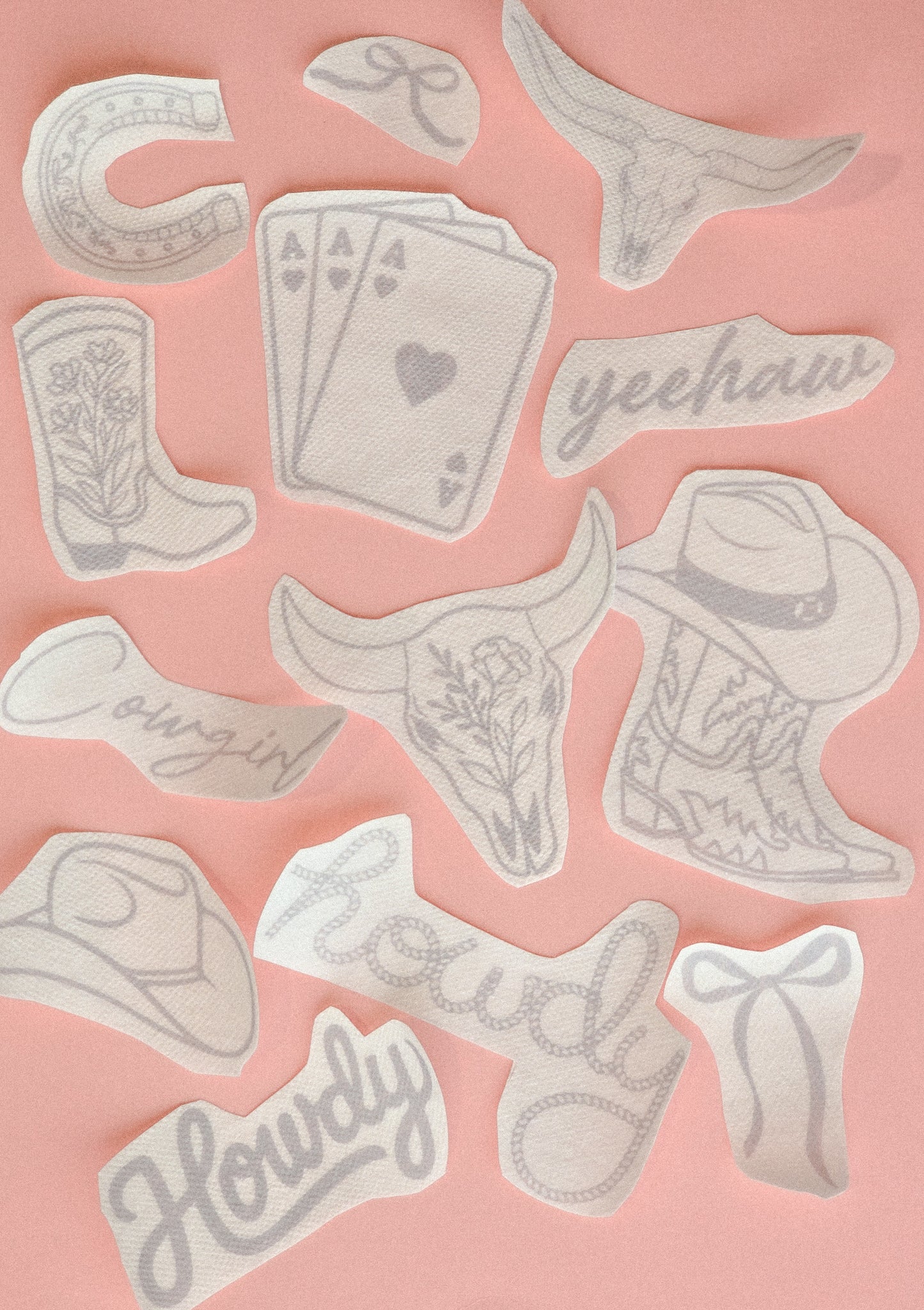 Cowgirl stick and stitch hand embroidery bundle