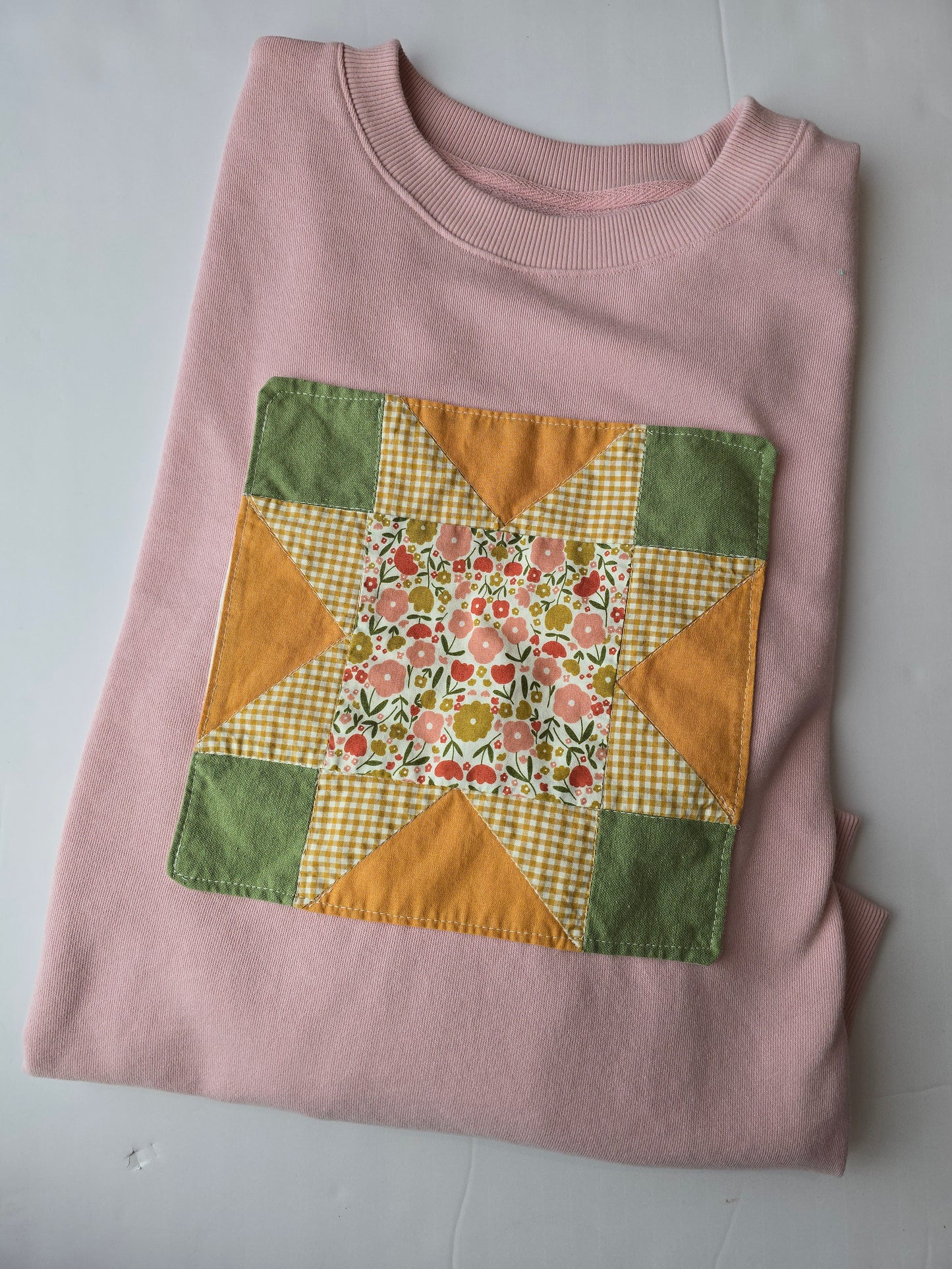 Quilt block sweatshirt