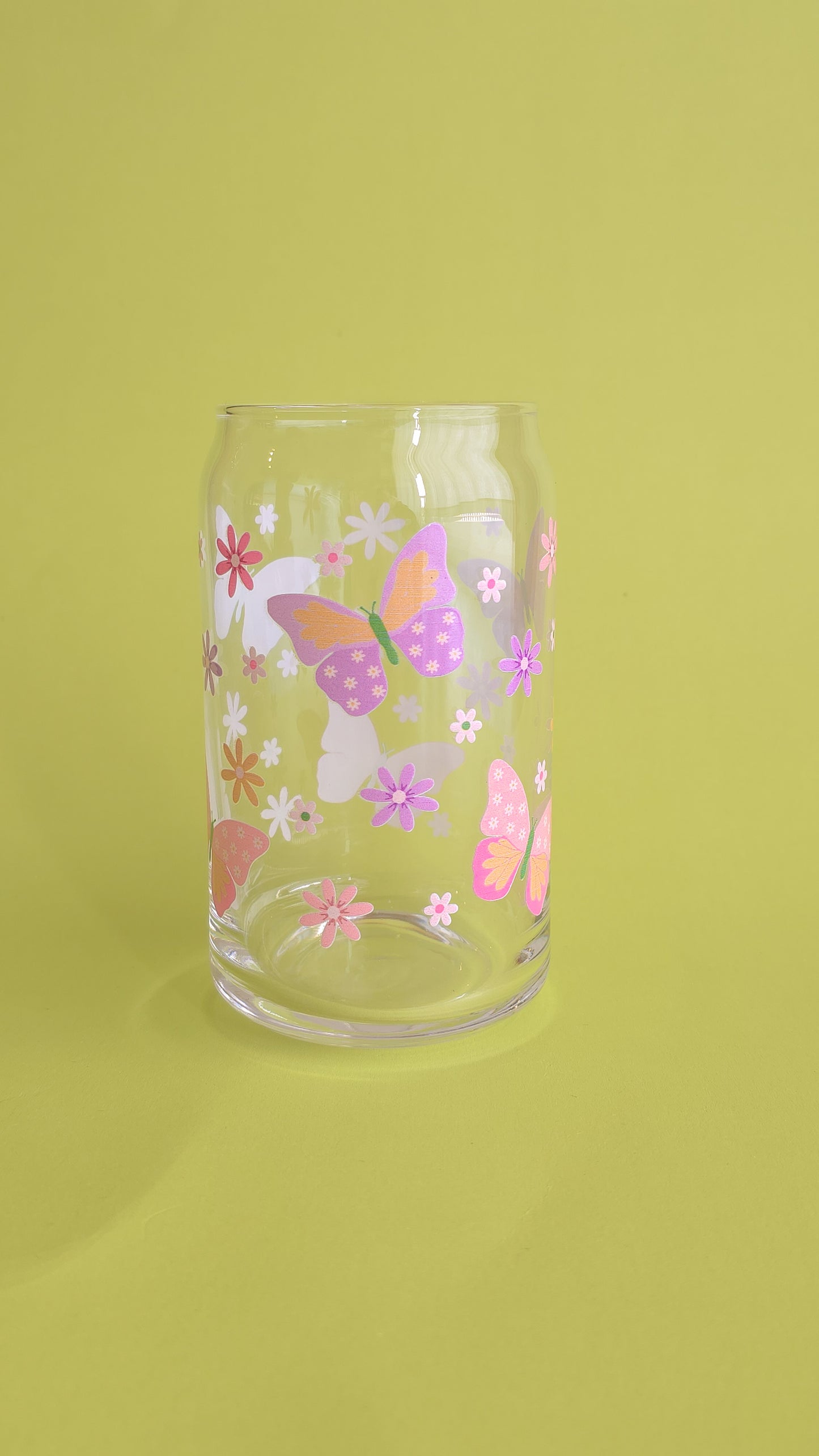 Floral butterfly cup