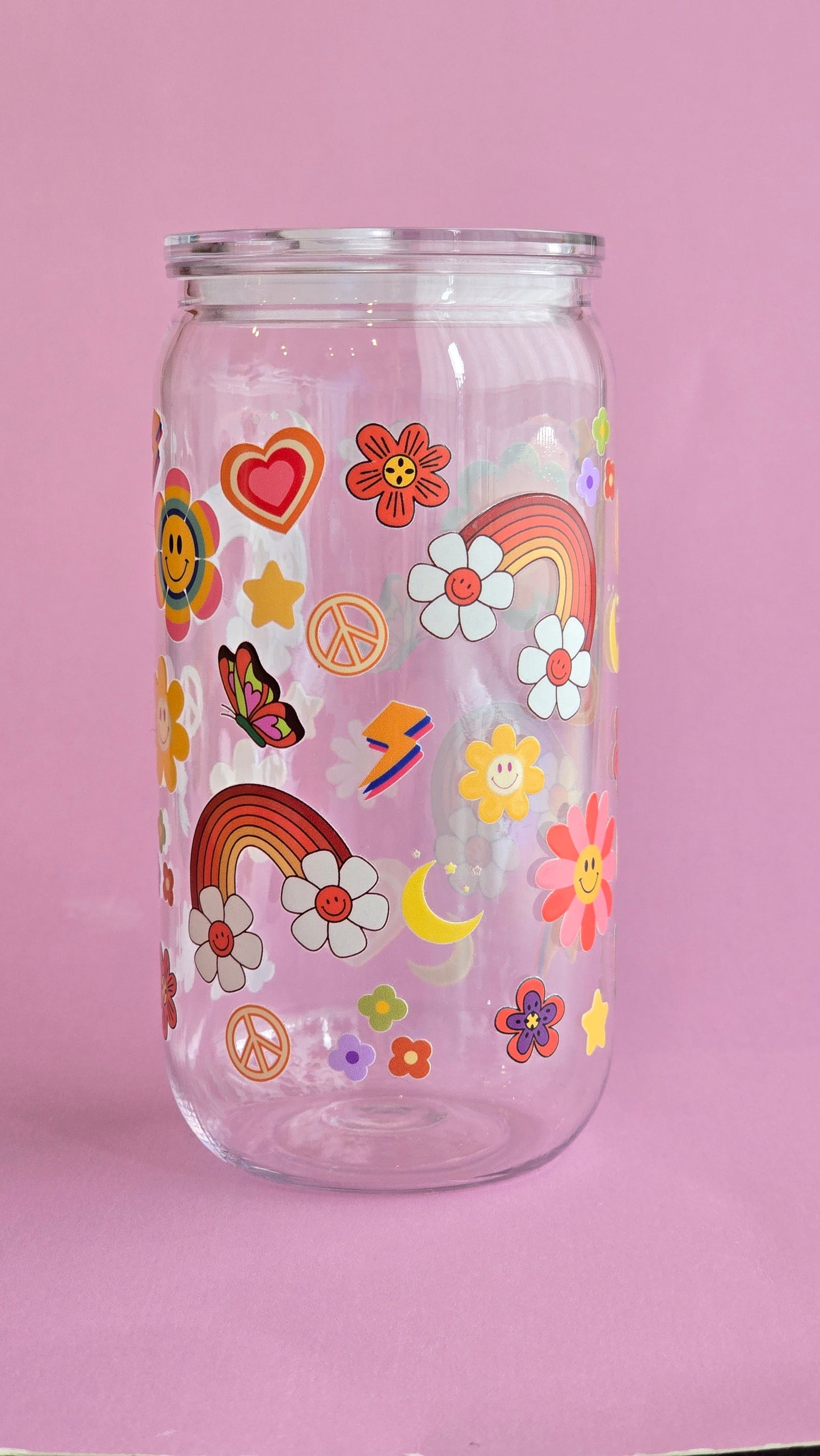 Groovy things acrylic cup