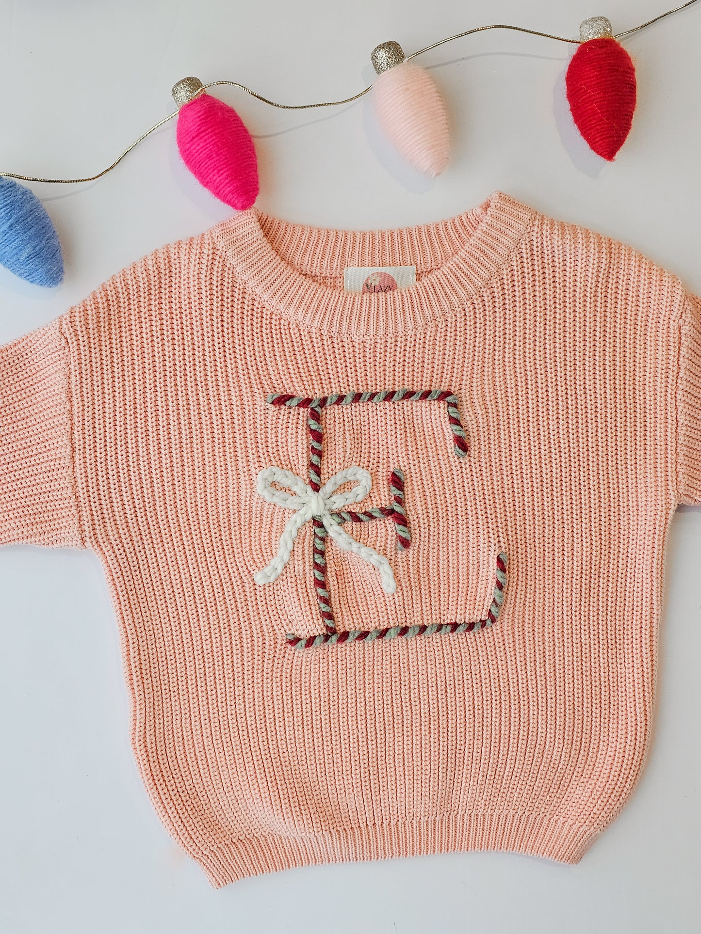 Custom Sweater- Light pink