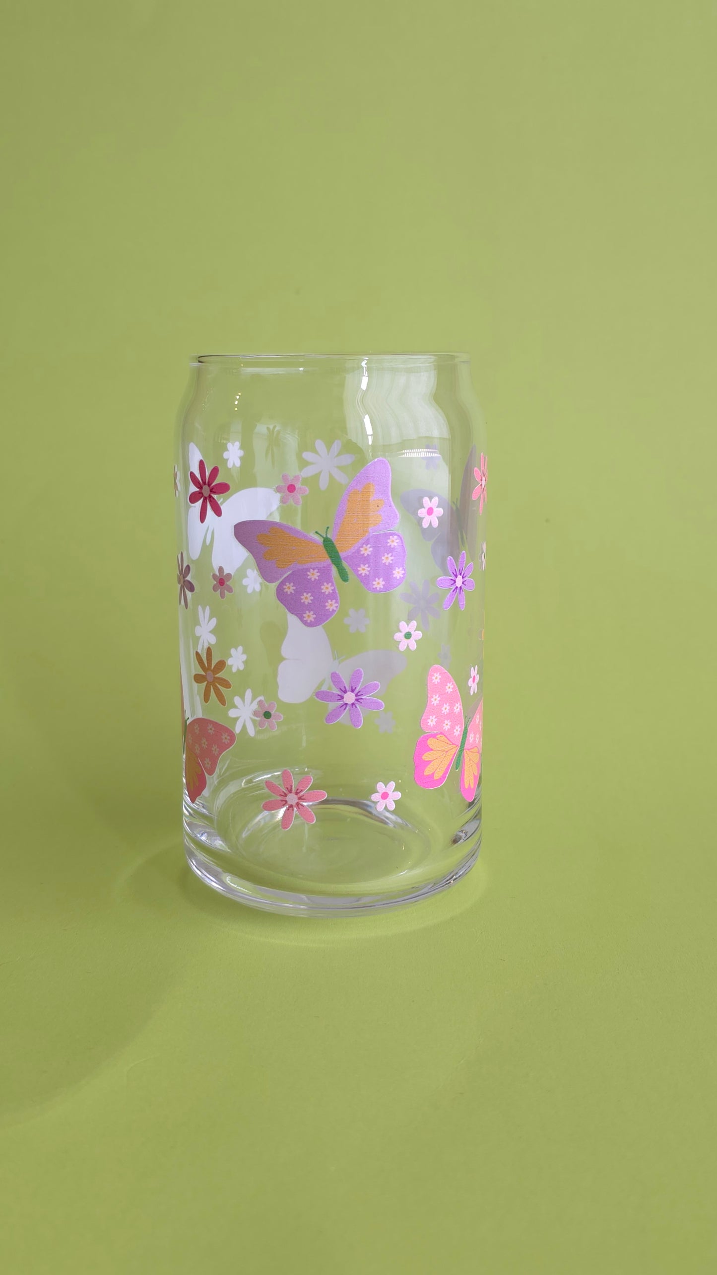 Floral butterfly cup