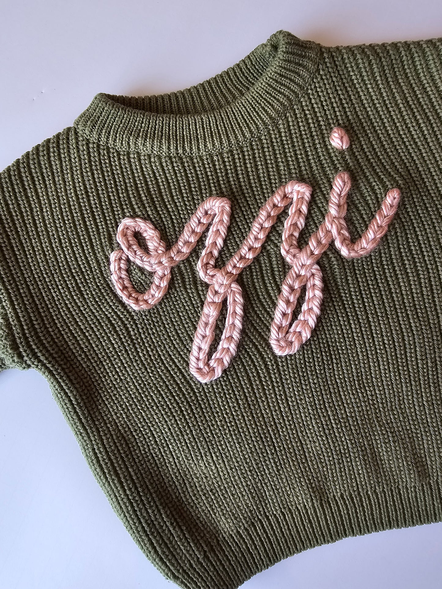 Custom Sweater- army green