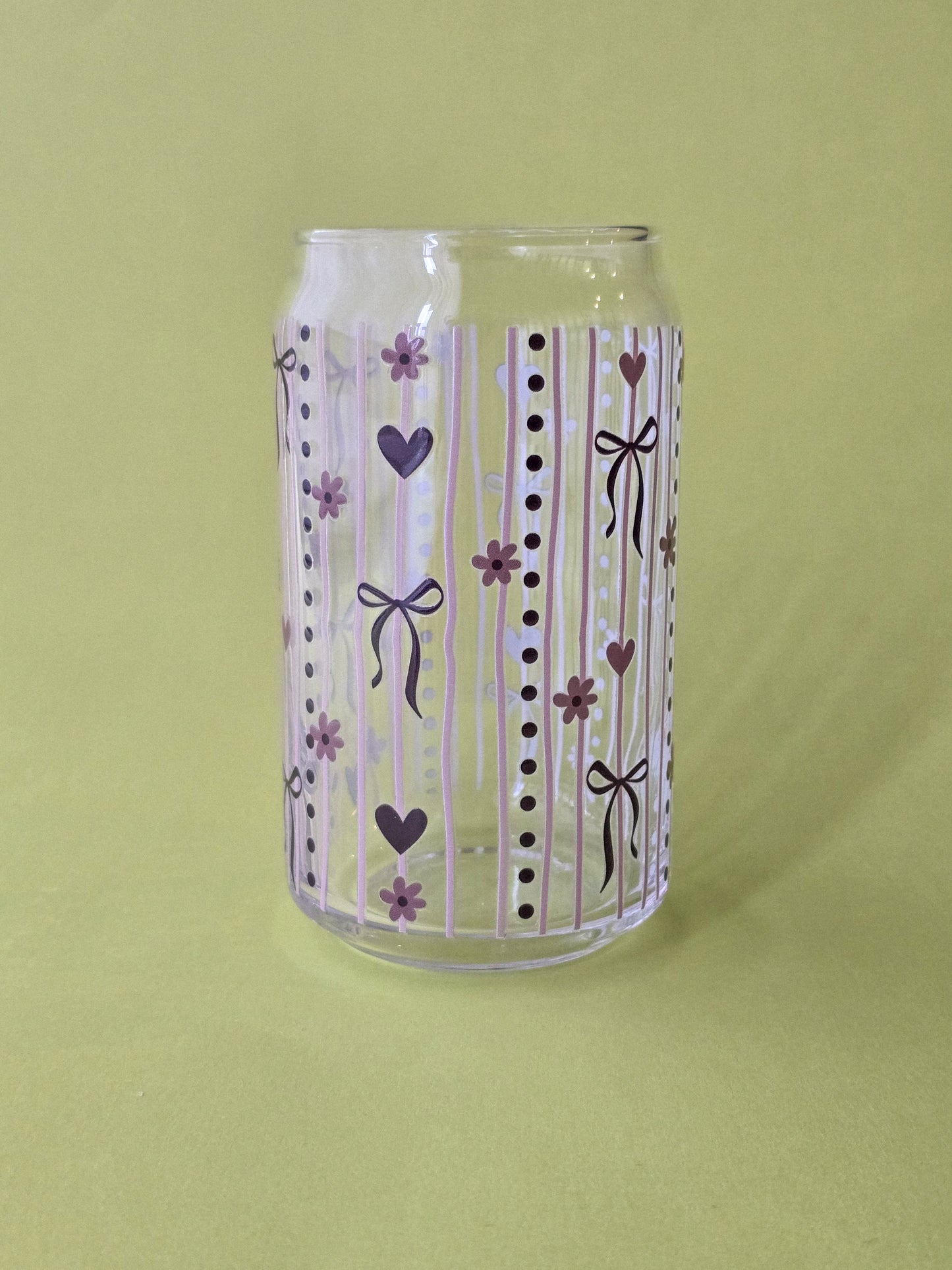 Chocolate bows and flowers cup