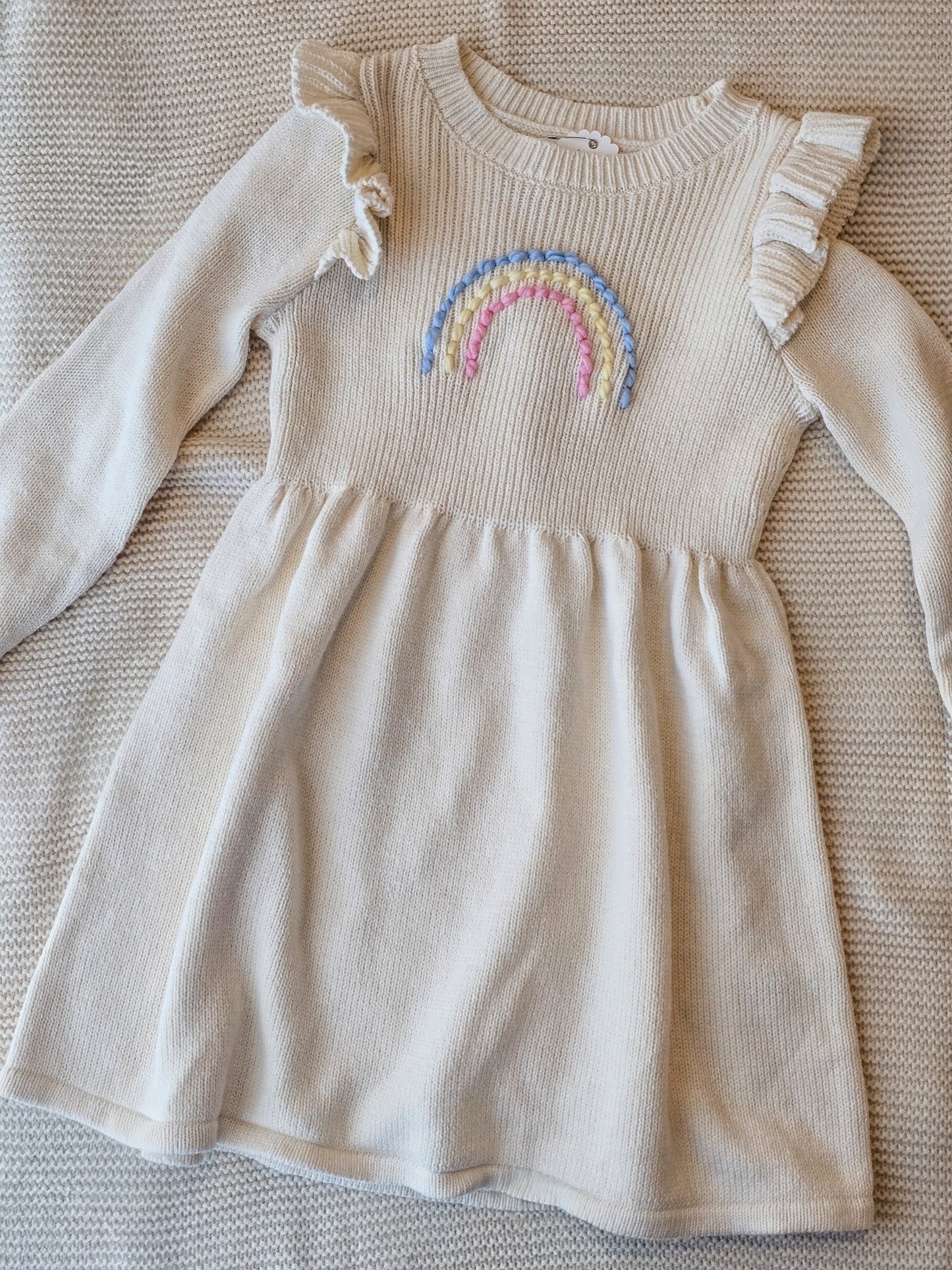Rainbow sweater dress