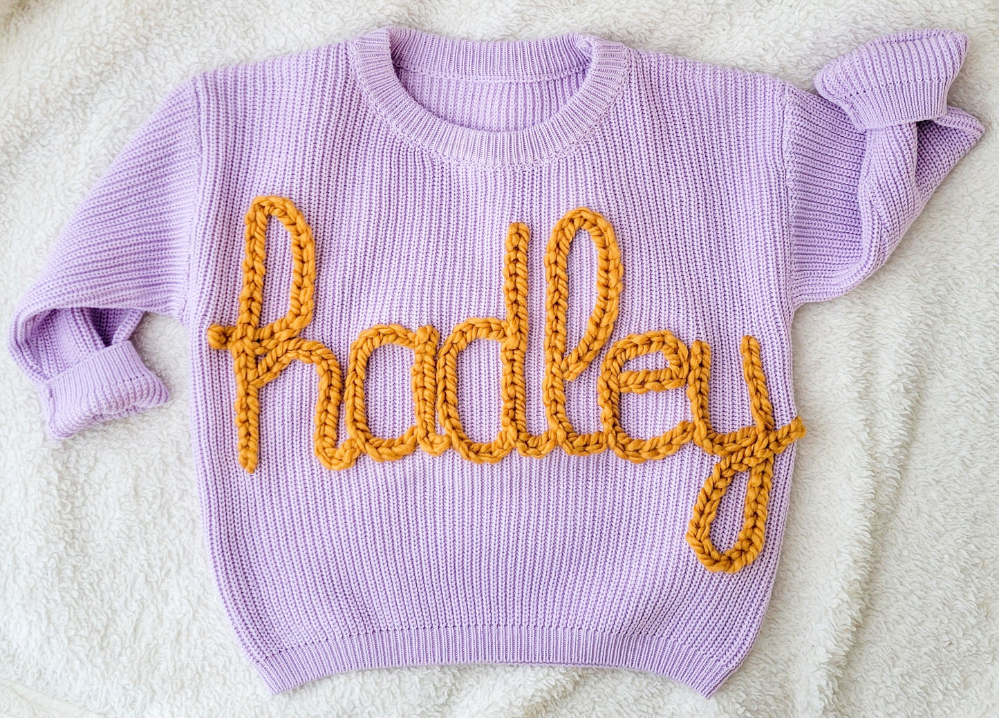 Custom Sweater- lavender