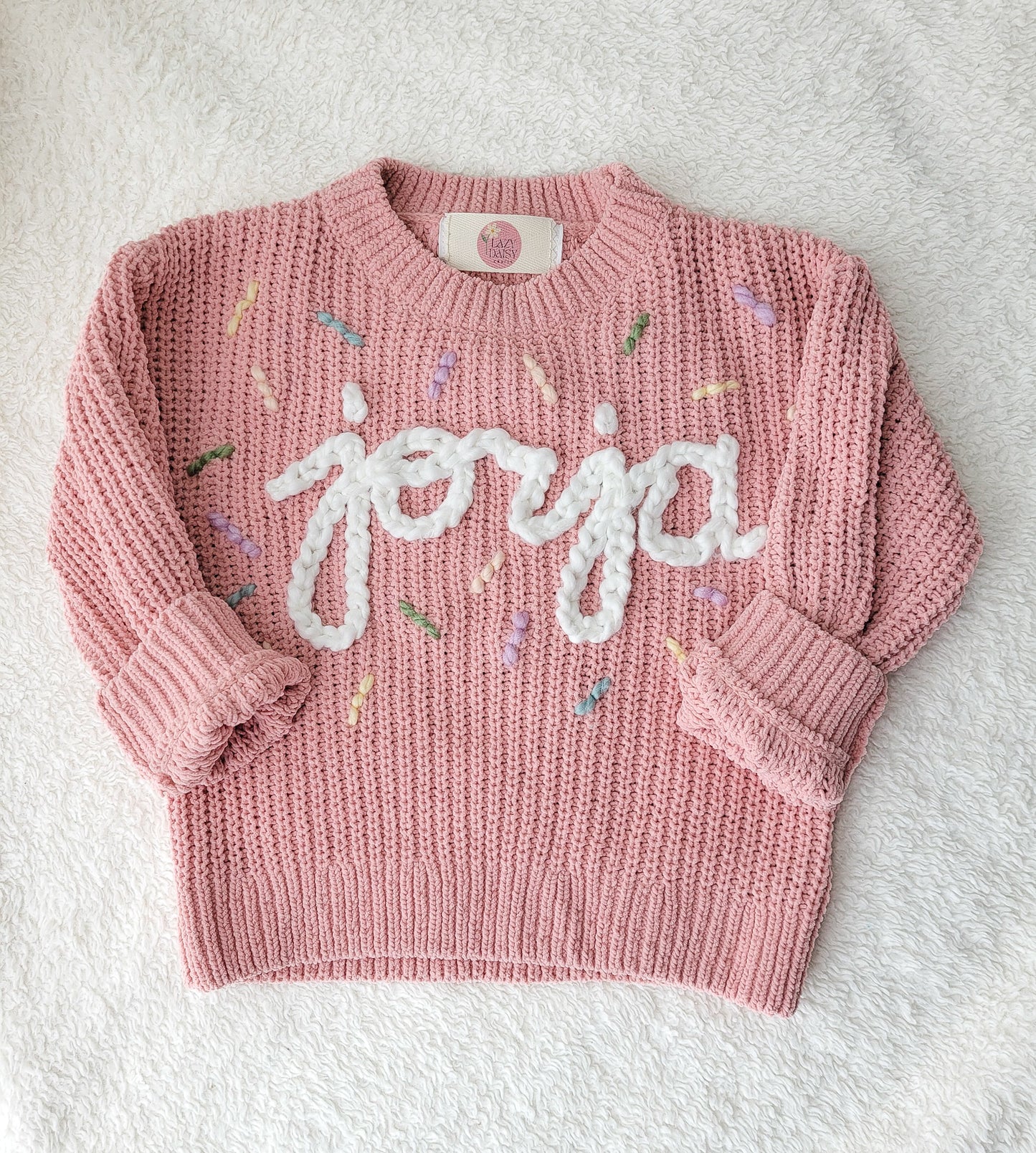 Custom Sweater- Rose pink