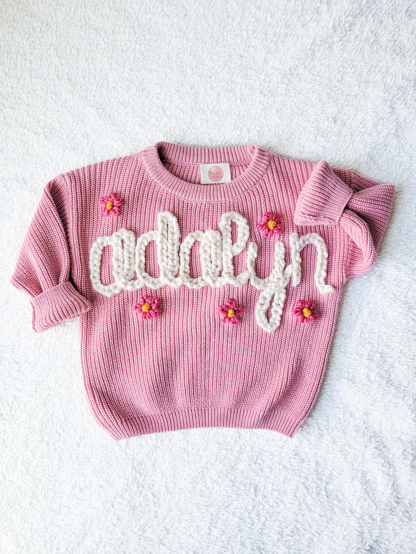 Custom Sweater- Rose pink