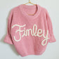 Custom Sweater- Rose pink