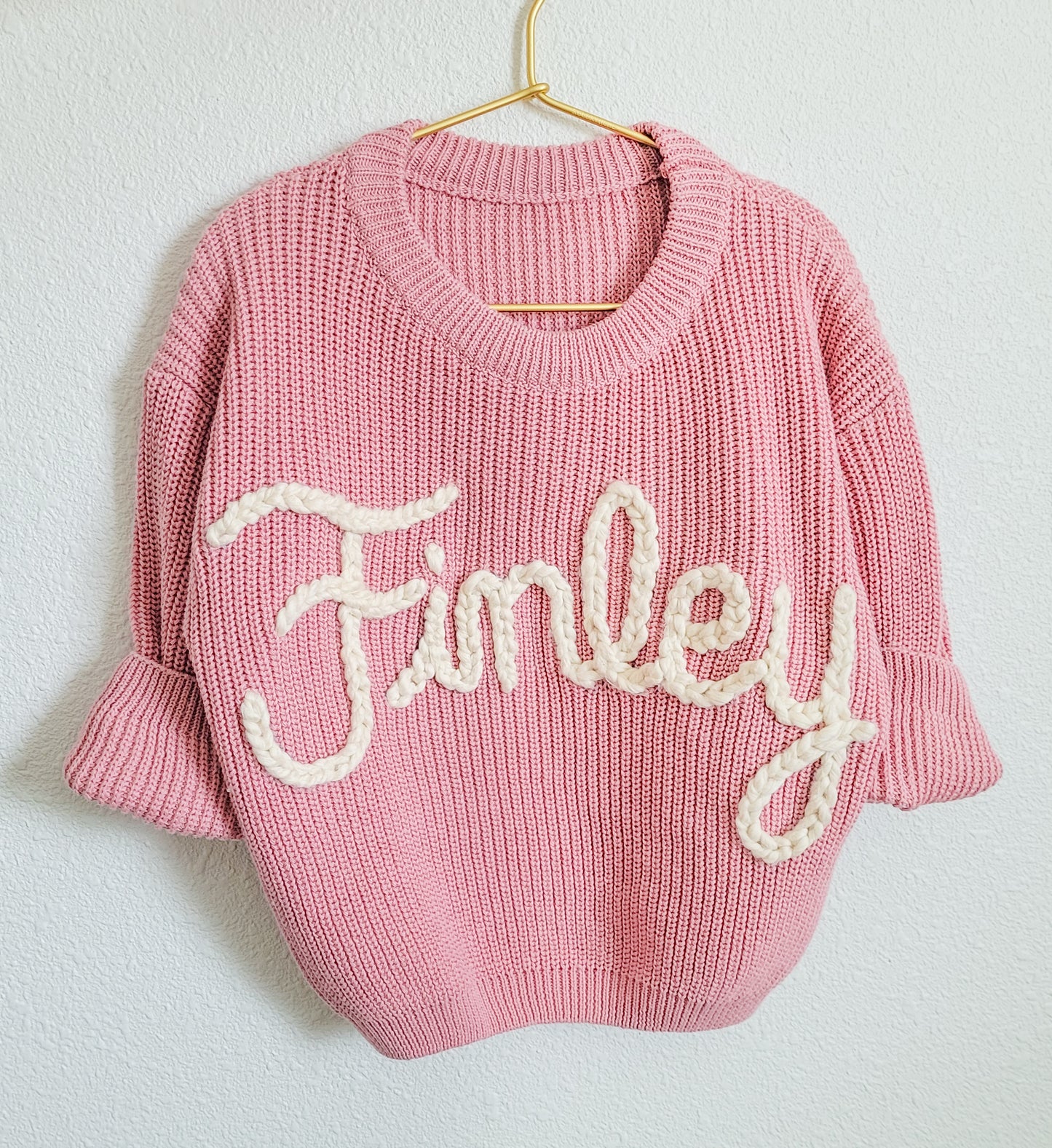 Custom Sweater- Rose pink