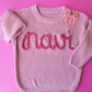 Custom Sweater- Rose pink