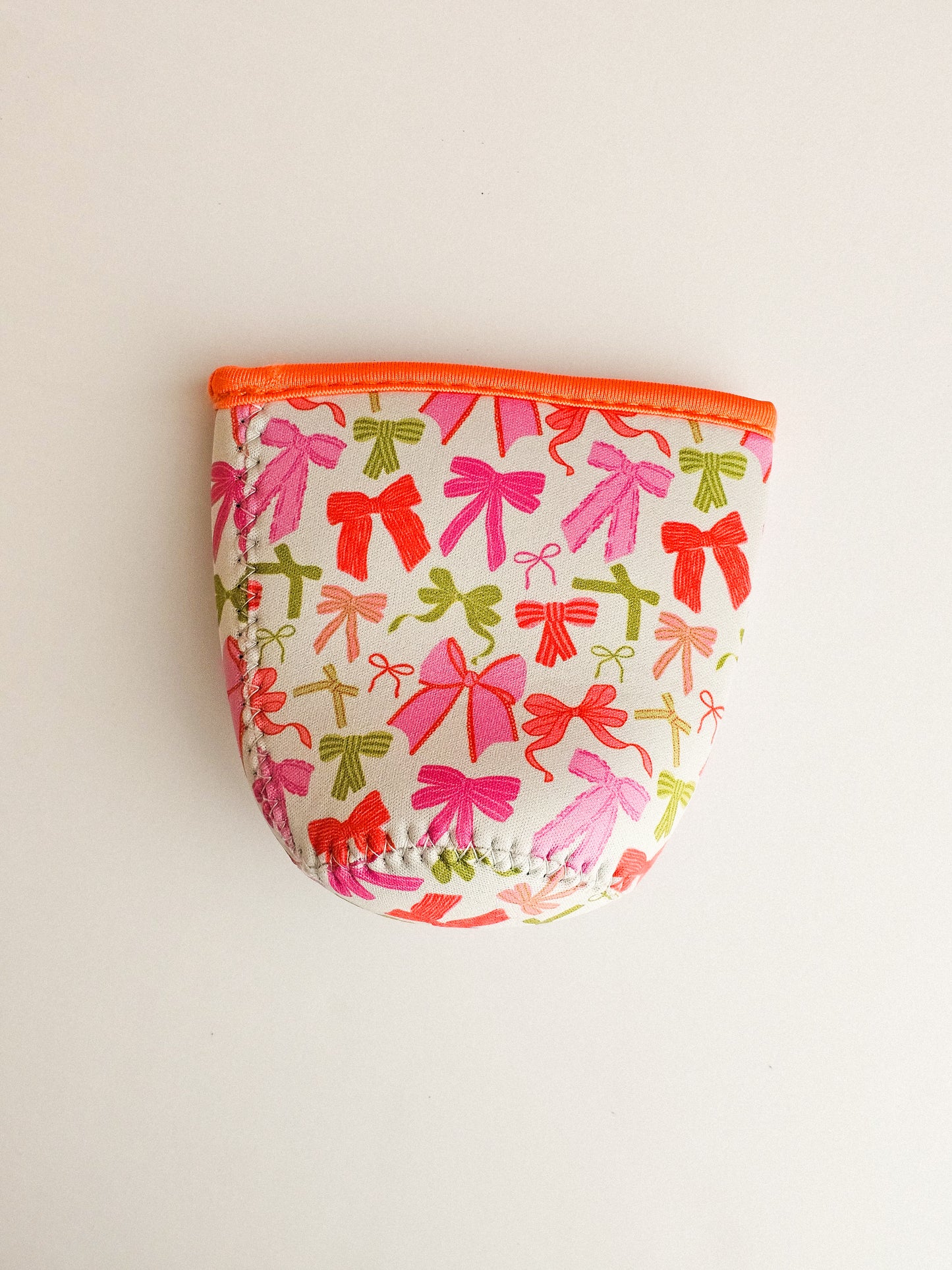 Colorful bows drink sleeve