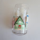 Holiday village glass cup