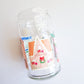 Holiday village glass cup