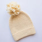 Customized cream or light brown beanie