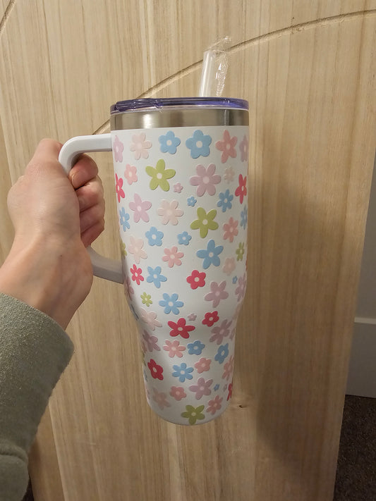 Floral tumbler