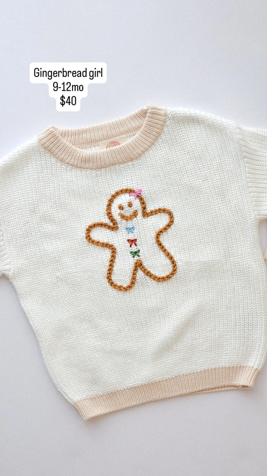 Gingerbread girl sweater