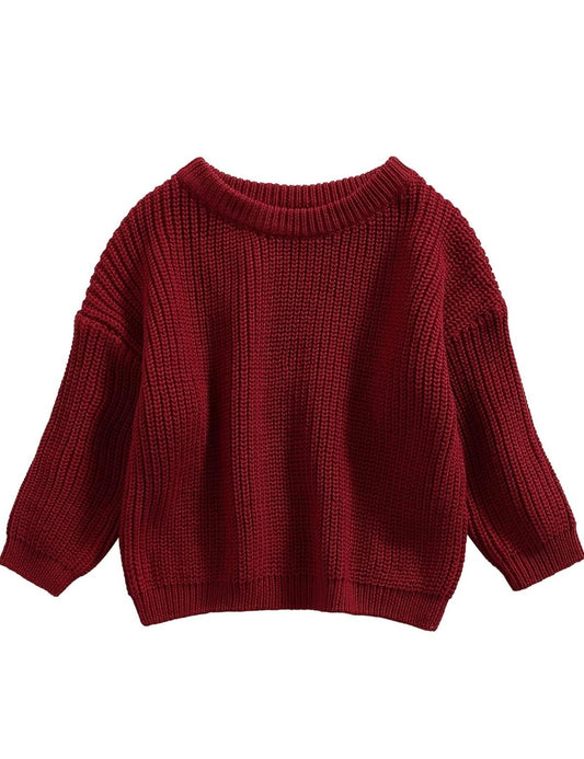 Custom Sweater-wine red