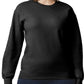 Black crewneck sweater