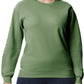 Military green crewneck sweater