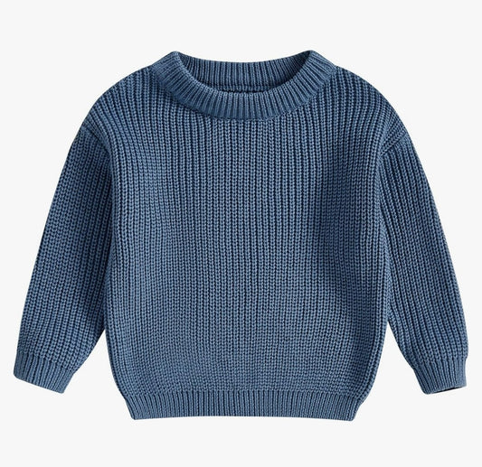 Custom Sweater- dark dusty blue