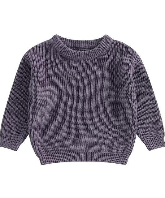 Custom Sweater- eggplant