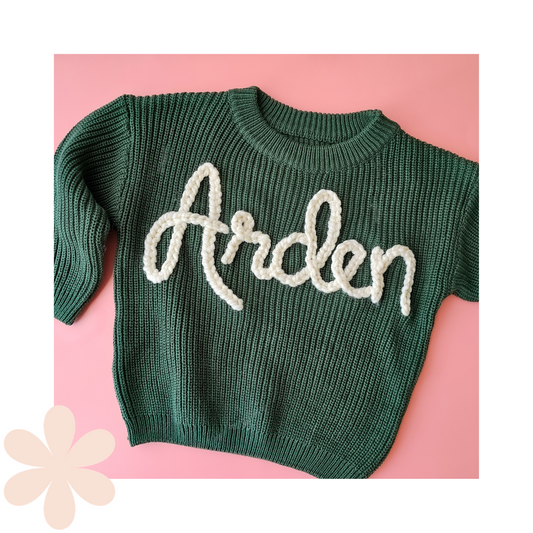 Custom Sweater-forest green