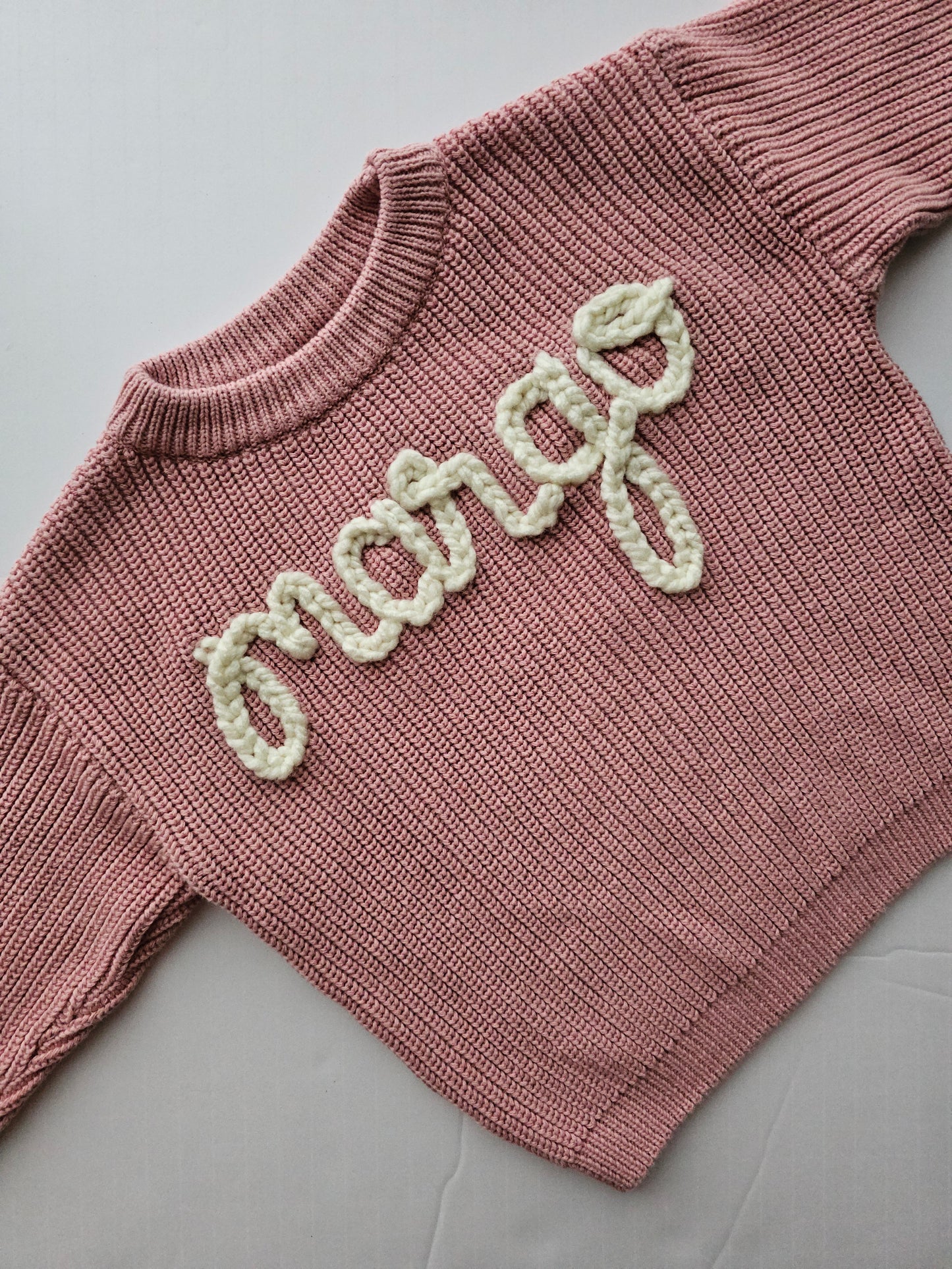 Custom Sweater- Rose pink