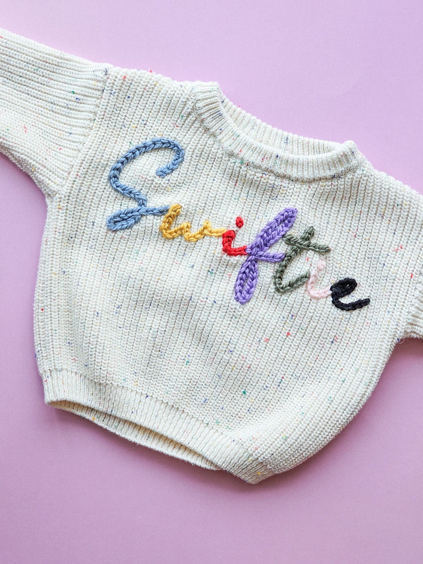 Custom Sweater- confetti