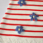 Red, white, and blue toddler dress