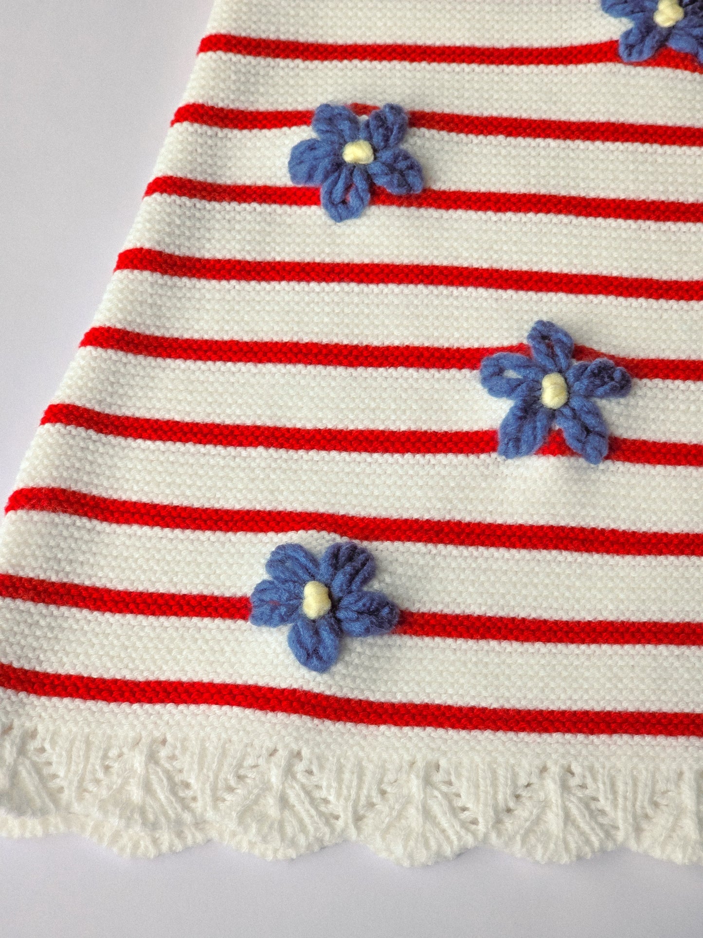 Red, white, and blue toddler dress