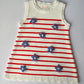 Red, white, and blue toddler dress