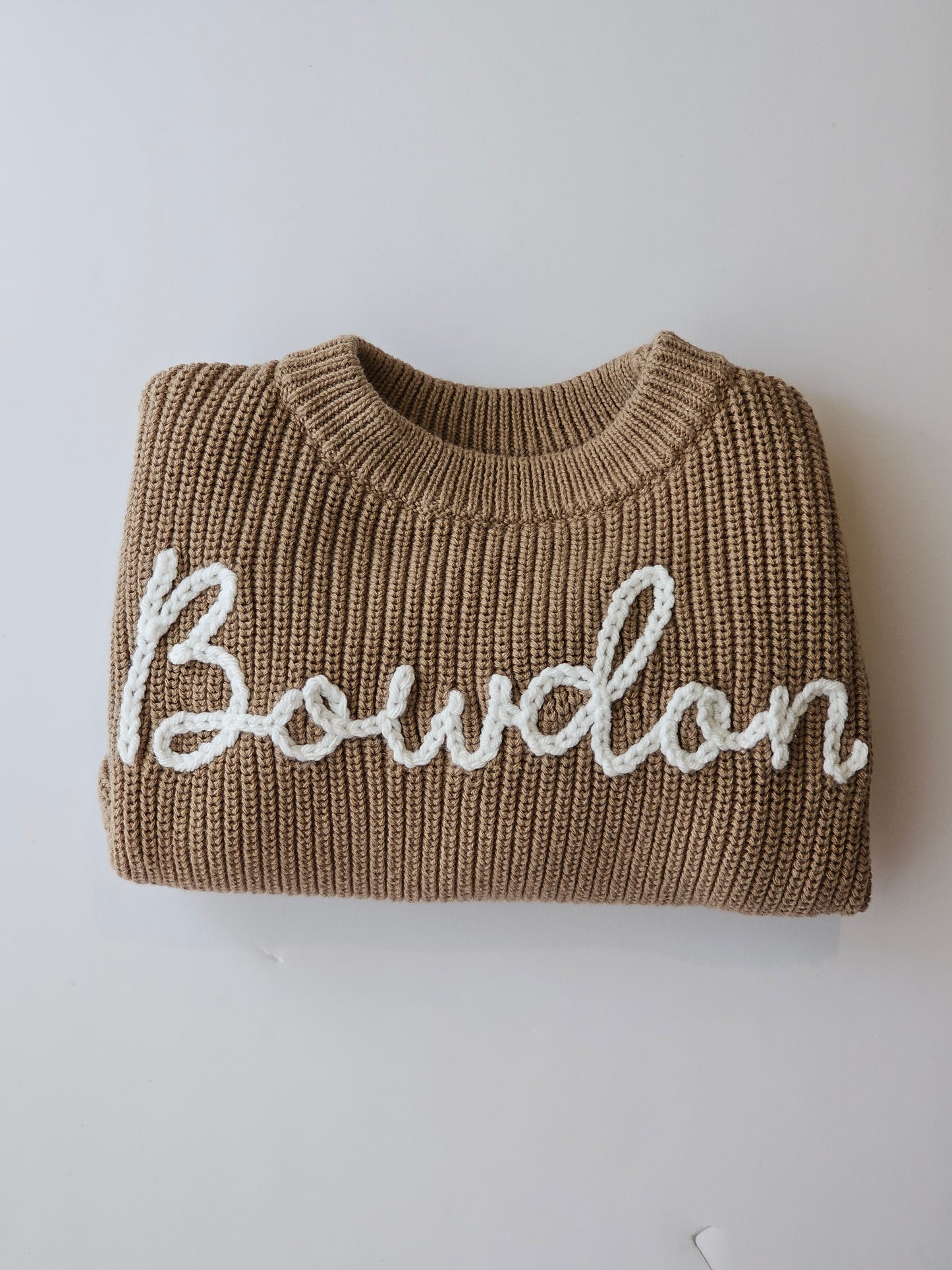 Custom Sweater-dark brown