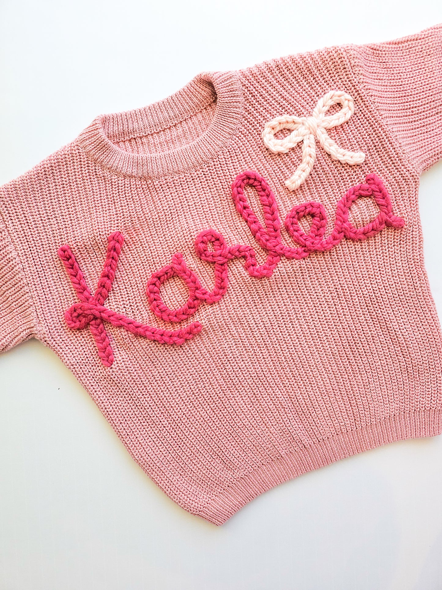 Custom Sweater- Rose pink