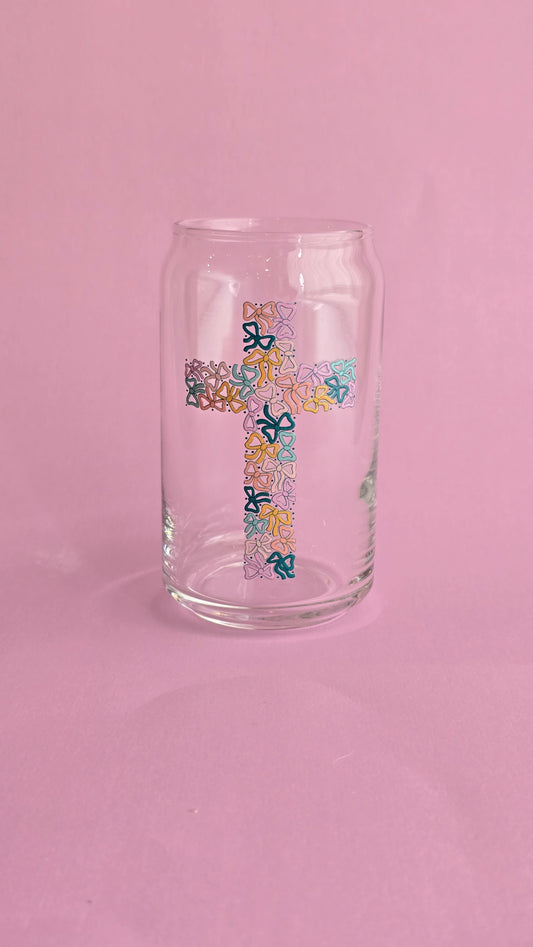 Cross with bows cup