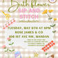 Birth flower sip and stitch