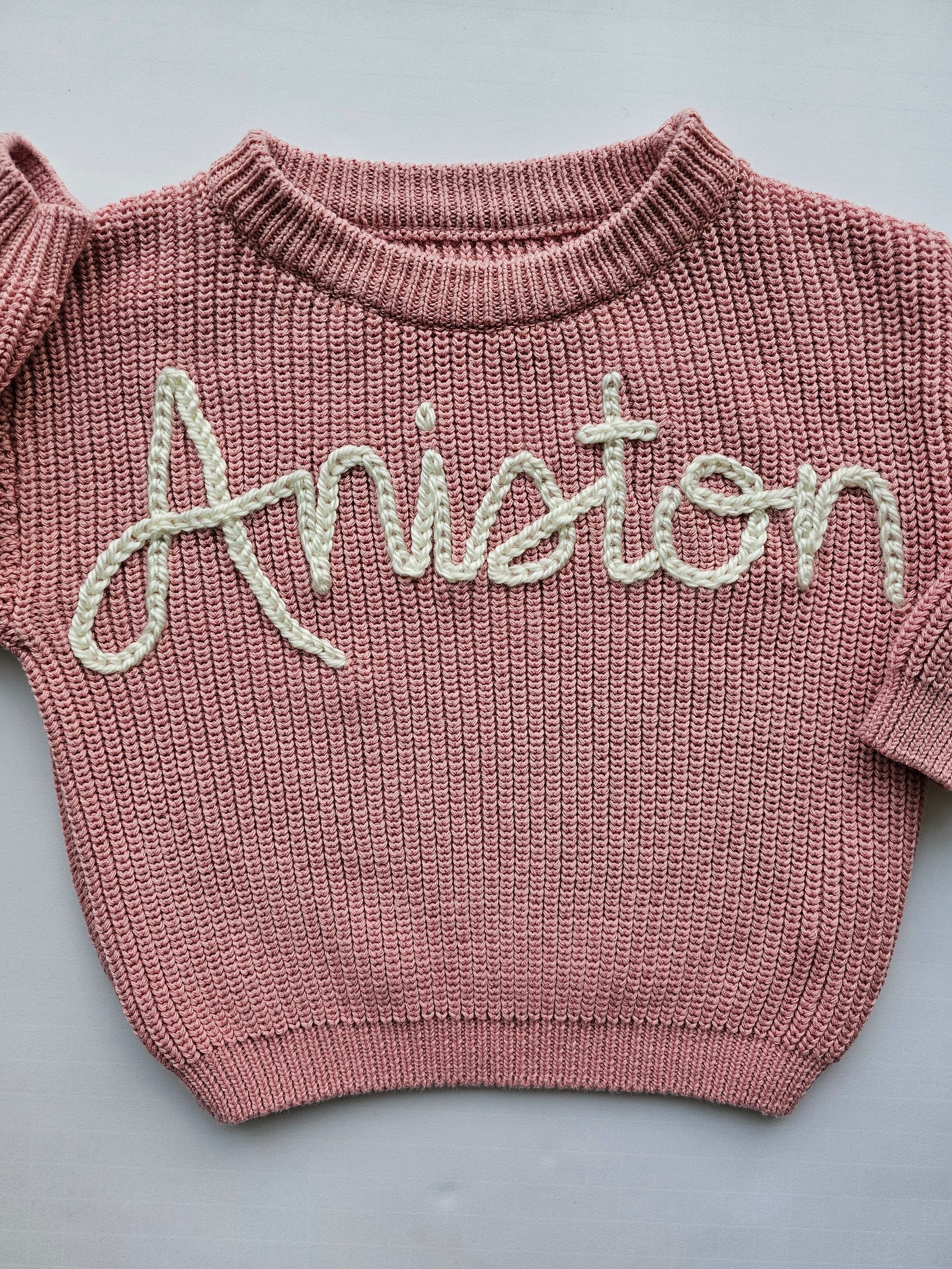 Custom Sweater- Rose pink