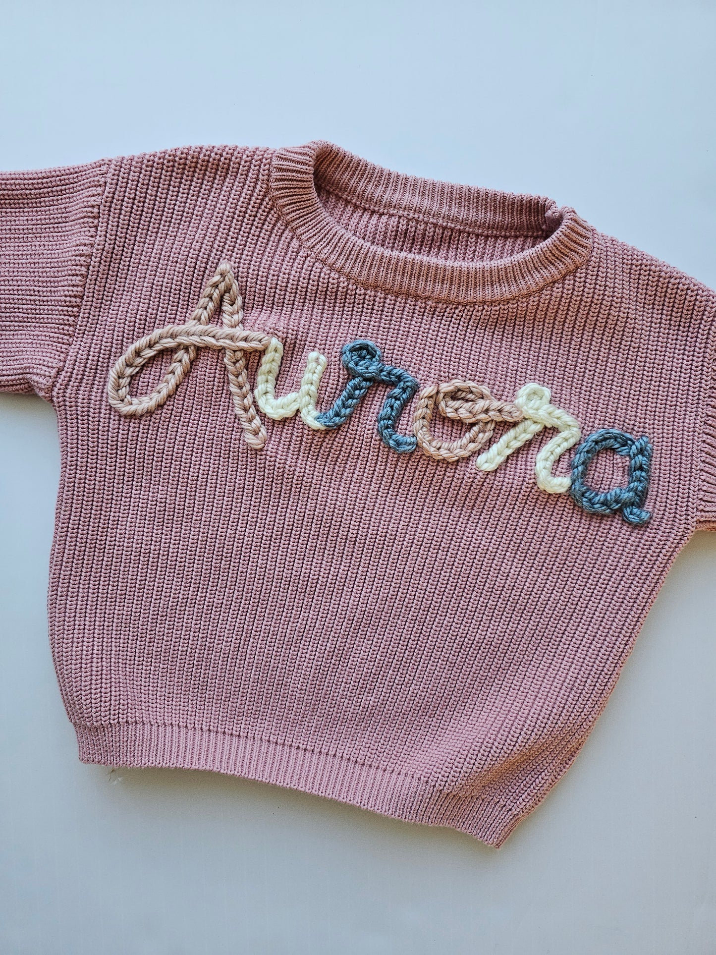 Custom Sweater- Rose pink