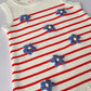 Red, white, and blue toddler dress