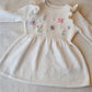 Butterflies, flowers and pearls dress